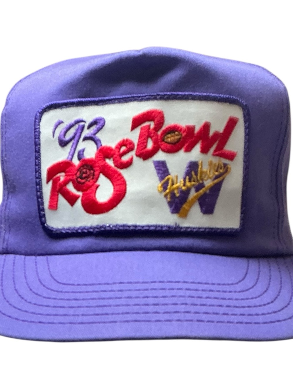 Vintage Washington Huskies 1993 Rose Bowl purple snapback hat USA made excellent